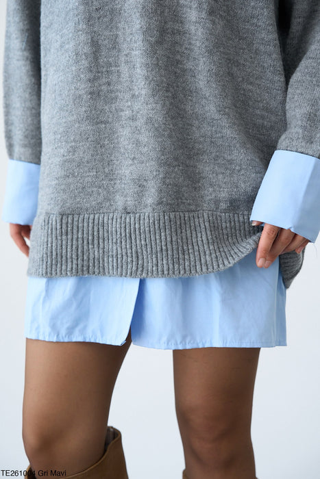 Kleid/Tunika mit Blusendetails