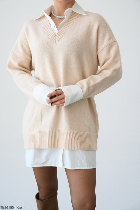 Kleid/Tunika mit Blusendetails