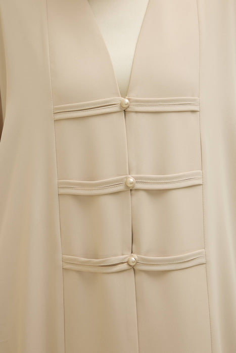 Abaya mit Perlendetails