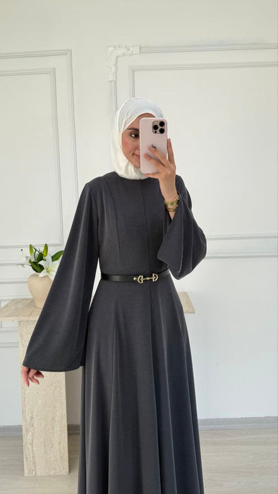 Kleid mit weiten Ärmeln Schwarz