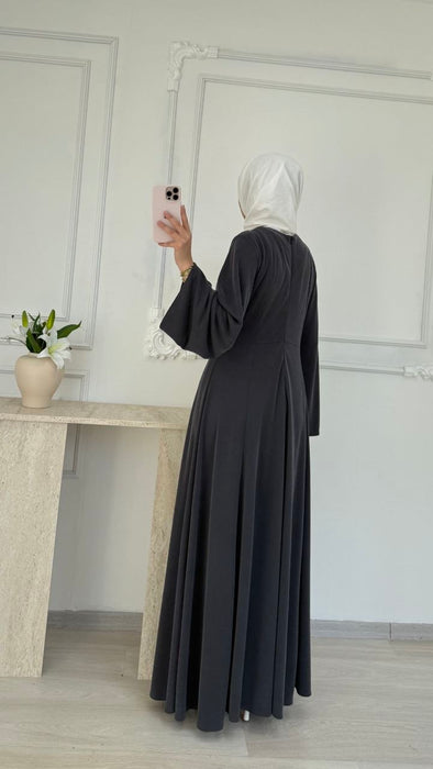 Kleid mit weiten Ärmeln Schwarz
