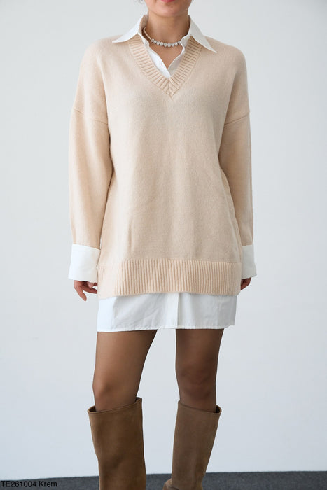 Kleid/Tunika mit Blusendetails