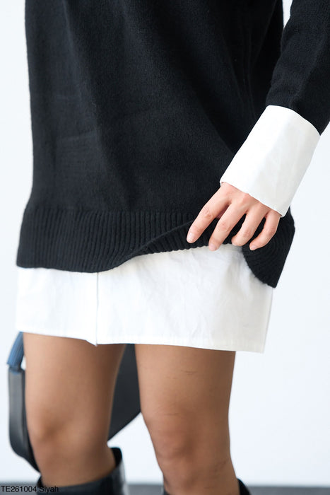 Kleid/Tunika mit Blusendetails