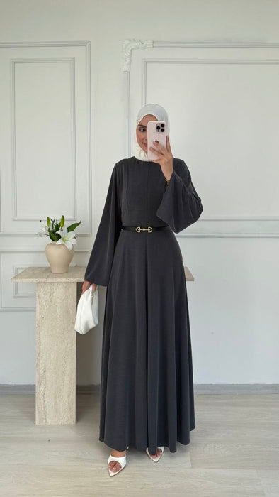 Kleid mit weiten Ärmeln Schwarz
